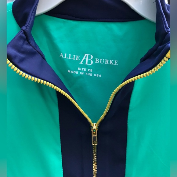 NEW AB Sport Golf Long Sleeve Sun Shirt Mesh Sleeves UV 40 colorblock collar XS - Picture 5 of 8